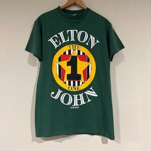 Vintage 1992 Elton John The One Versace Boot Tee Shirt